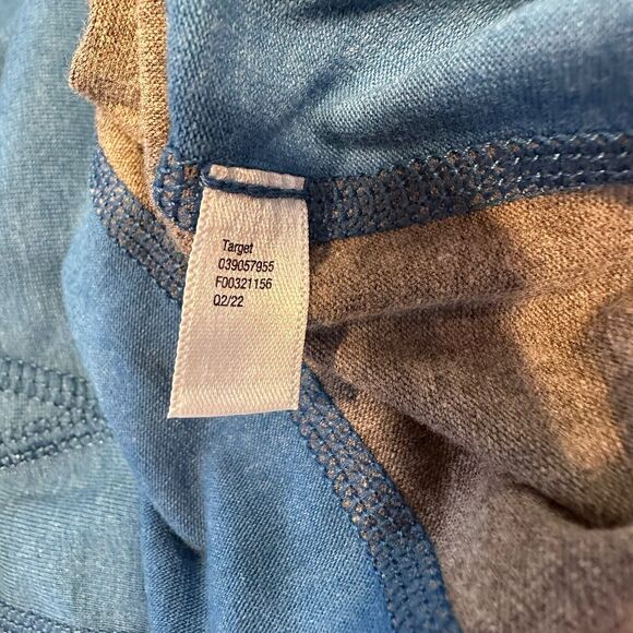 All In Motion Boys Hooded T-Shirt Blue and Gray Short Sleeve Large (12/14) - Picture 10 of 10